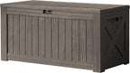 Devoko 120 Gallon Deck Box Resin Outdoor Storage Box Waterproof | Large Outdoor by DEVOKO