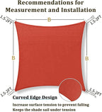 Shade&Beyond Custom Sun Shade Sail 20'x26'RectangleSun Sail Shades Patio UV - Image 6