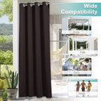 NICETOWN 2 Panels Outdoor Curtains - Image 6
