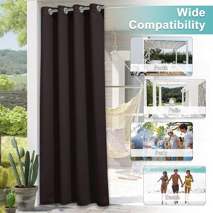 NICETOWN Indoor & Outdoor Curtain 95 Long - Image 5