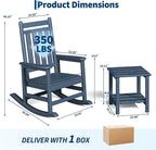 HDPE Rocking Chair Outdoor Set of 2 - Image 2
