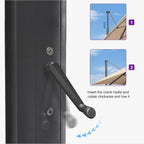 PURPLE LEAF Patio 11.5' x 11.5' Telescopic Umbrella - Image 4