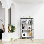 M MZG 1000 lbs 4 Tier Shelf Metal Storage Shelves Wire Rack Closet Organizers - Image 2