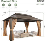 Aoxun Gazebo 12x16 Hardtop Gazebo - Image 3