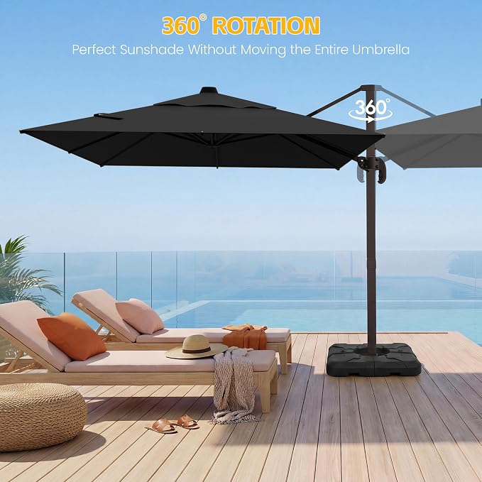 10x10 FT Patio Cantilever Umbrella - Image 3