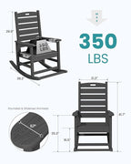 SERWALL 2-Pc Rocking Chair Set - Image 3