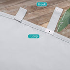 NICETOWN 2 Pieces Outdoor Patio Curtains Waterproof - Image 6