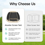 Alvantor Pop Up Screen House Tent, Instant Outdoor Gazebo - Image 2