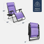 Best Choice Products Oversized Padded Zero Gravity Chair, Folding Outdoor Patio - Image 2