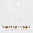 Semi Voile White Sheer Outdoor Curtains - Image 4