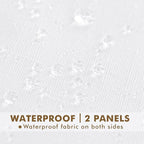 Semi Voile White Sheer Outdoor Curtains - Image 4
