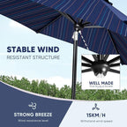 Tempera Patio Market Outdoor Table Umbrella - Image 6
