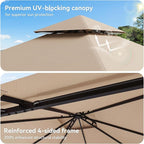 8'x8' Gazebo, Metal Frame Canopy - Image 7