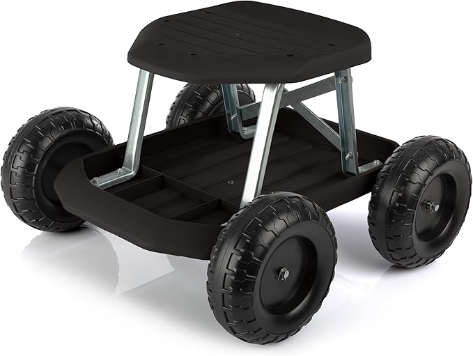 Pure Garden Rolling Garden Seat by PureGarden
