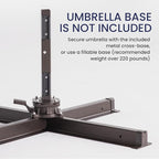 10x10 FT Outdoor Cantilever Patio Umbrella - Image 2