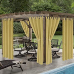 LORDTEX Indoor/Outdoor Curtains Waterproof Tab Top Patio Curtains | Sun - Image 4