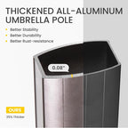 10x10 FT Outdoor Cantilever Patio Umbrella - Image 7