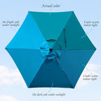 7.5 ft Patio Umbrella, Yard Umbrella, Outdoor Market Umbrella - Image 2