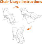 Amazon Basics Outdoor Textilene Adjustable Zero Gravity Folding Reclining - Image 7