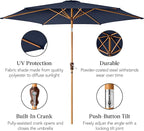 Best Choice Products 10ft Market Umbrella, Outdoor Sun Shade - Image 6