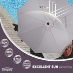 Tempera Patio Market Outdoor Table Umbrella - Image 2