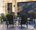 Oversized Stackable Adirondack Chair Set of 6, HDPE Fire Pit Chair | All-Weather - Image 7