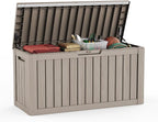 85 Gallon Outdoor Deck Box, Resin Waterproof Storage Box - Image 2
