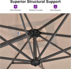 PURPLE LEAF Outdoor Umbrella - Image 3