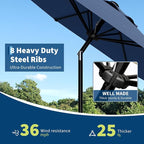 GarveeLife 9FT Umbrella Outdoor Patio, Table Umbrella - Image 6
