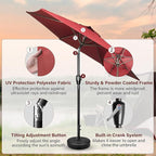 Simple Deluxe 9' Patio Umbrella Outdoor Table Market Yard Umbrella - Image 3