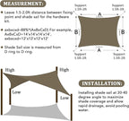 Shade&Beyond 12'x30' Sun Shade Sail Canopy Rectangle, UV Block Breathable - Image 6