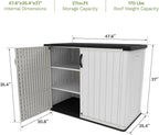 Patiowell 26 Cu.ft Plastic Outdoor Storage Cabinet, Lockable Waterproof - Image 10