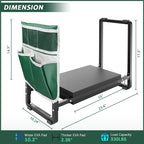 Garden Kneeler and Seat, 10.2" Wider Heavy Duty Thick - Image 2