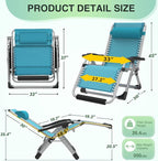 Suteck Oversized Zero Gravity Chair, 500LBS 33" XXL Reclining Lounge Chairs | - Image 2