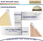 Windscreen4less 10' x 10' x 10' Sun Shade Sail Triangle Outdoor Canopy Cover UV - Image 8
