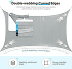 Quictent 100% Waterproof Sun Shade Sail Canopy 185G Polyester Fabric Shade Cloth - Image 4