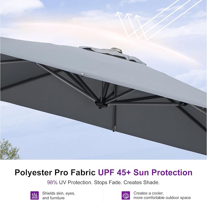 PURPLE LEAF Outdoor Umbrella - Image 6
