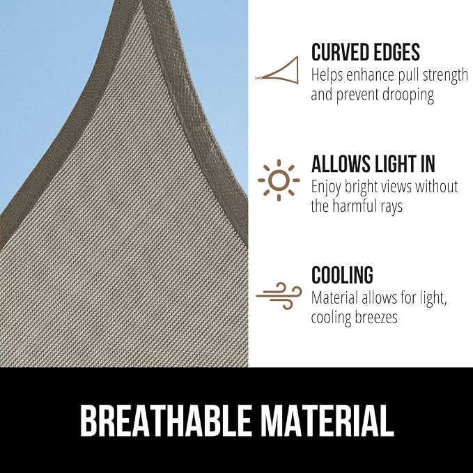 GORILLA GRIP Heavy Duty Sun Shade, UV Protection Fade Tear and Rust Resistant - Image 4