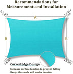Shade&Beyond 15'x16' Sun Shade Sail Canopy Rectangle, UV Block Breathable - Image 5