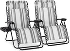 Best Choice Products Set of 2 Extra Wide Adjustable Steel Mesh Zero Gravity by Unknown
