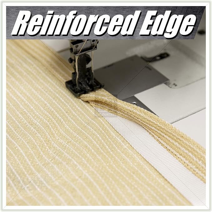 ColourTree 16' x 16' x 22.6' Beige Sun Shade Sail Right Triangle CTSLRT16 - Image 8