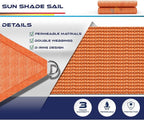 Windscreen4less 23' x 23' x 23' Sun Shade Sail Triangle Outdoor Canopy Cover UV - Image 3
