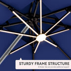 9' X 12' Cantilever Patio Outdoor Umbrella - Image 2