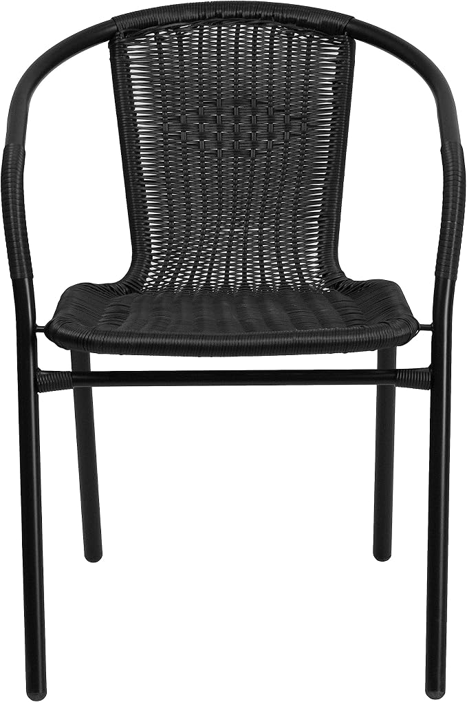 Flash Furniture Modern Rattan Indoor/Outdoor Restaurant Dining Chairs, - Image 11