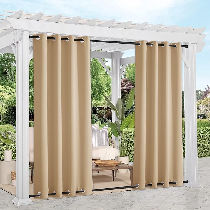 NICETOWN Weighted Outdoor Curtains by NICETOWN