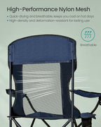 SONGMICS 2 Pack Breathable Camping Chairs, 330 lb Capacity Foldable Outdoor - Image 4