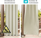 RYB HOME Extra Wide Outdoor Curtains - Image 5