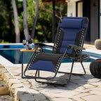 MFSTUDIO Padded Zero Gravity Chair, Cup Holder, 28in Seat, Removable Cup Holder - Image 2