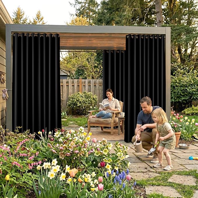 Waterproof Outdoor Curtain W105 x L95 - Image 2