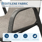 IDEALHOUSE Stackable Patio Chairs, Textilene Fabric Outdoor Dining Chairs - Image 6